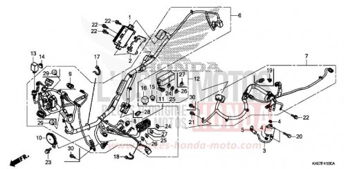 FAISCEAU DES FILS (NSS125DF/ADF/ADH) NSS125ADH de 2018